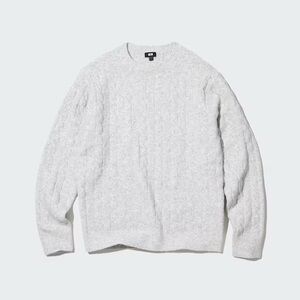 Uniqlo Soufflé Yarn Gray Sweater
